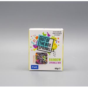 Regenboog Sprinkle Mix (Out of the Box) (60g) (PME)