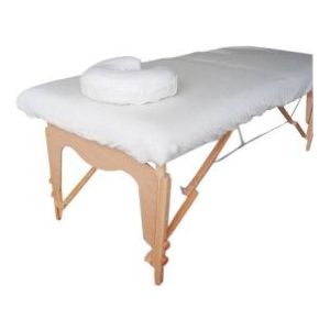 Hoeslakenset massagetafel (katoen)
