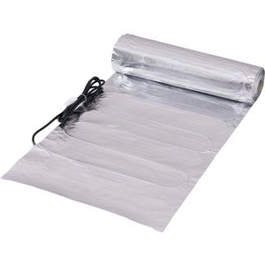 Losse folie mat elektrische vloerverwarming van 150 watt per m², 5 m²