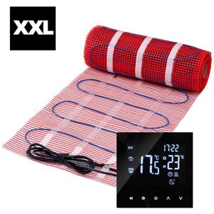 XXL complete elektrische vloerverwarming set 150 watt met 25A wifi thermostaat, 25 m²