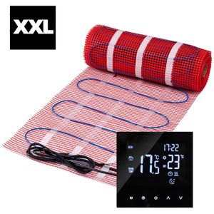 XXL complete elektrische vloerverwarming set 150 watt met 25A wifi thermostaat, 35 m²