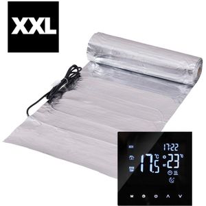 XXL complete folie elektrische vloerverwarming set 150 watt met 25A wifi thermostaat, 25 m²