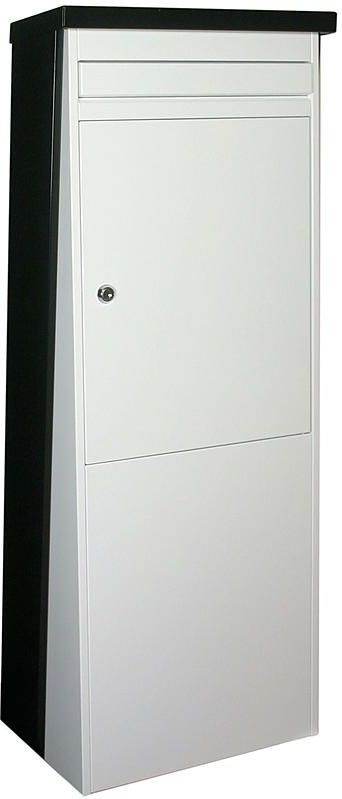 SafePost Eurotrend 1 vrijstaande brievenbus staal - zwart/wit