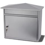 G2 Mersey wandbrievenbus staal - zilvergrijs