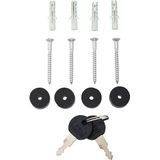 Burg-Wächter - Malaga 4400 Ni - Brievenbus - Roestvrijstaal - Inclusief Krantenrol en LED Verlichting