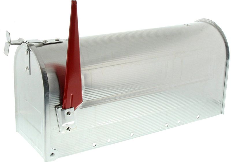 G2 - Amerikaanse Brievenbus - Zilvergrijs - Aluminium