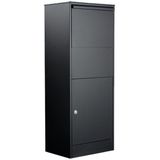 Allux - 800L - Pakketbrievenbus - Zwart - Gegalvaniseerd Staal