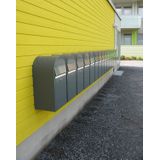 Brievenbus - Rood - Staal - Voor Buiten