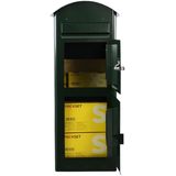 SafePost 80 brievenbus met pakketvak staal - groen