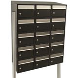 Stoer! Brickset - Brievenbussysteem - Zwart - 15 Stuks - Statief