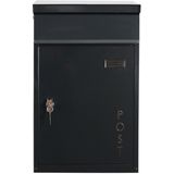 SafePost Tiamat 854 wandbrievenbus staal - antracietgrijs