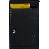 SafePost Tiamat 854 wandbrievenbus staal - antracietgrijs