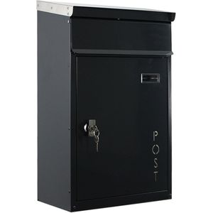 SafePost Tiamat 854 wandbrievenbus staal - antracietgrijs