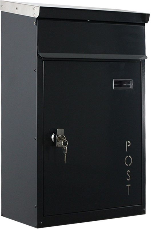SafePost Tiamat 854 wandbrievenbus staal - antracietgrijs
