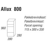 Allux - 800 - Pakketzuil - Antraciet - Gegalvaniseerd Staal