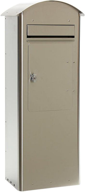 SafePost 70-5 combi vrijstaande brievenbus - RVS