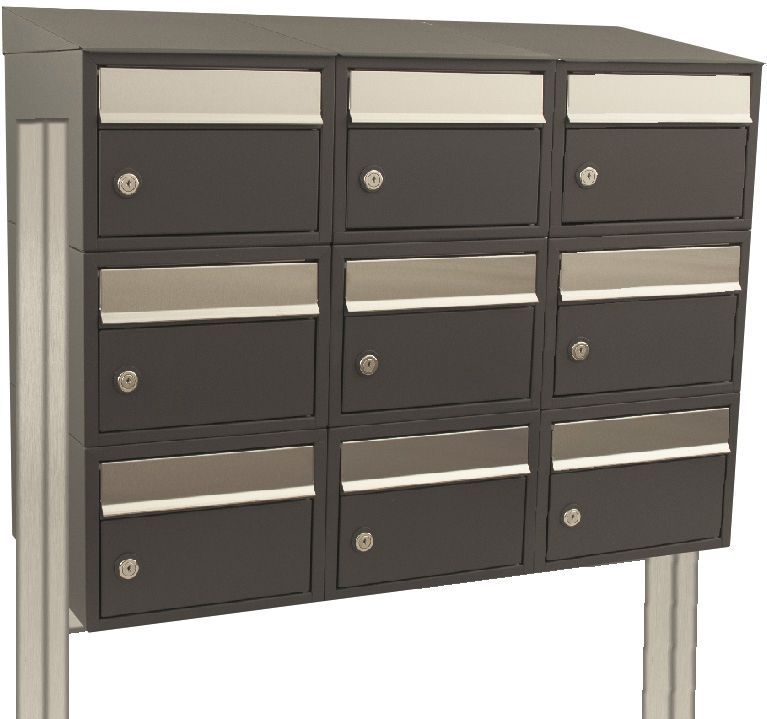 Stoer! Brickset 3-Breed - 3-Hoog Met Dak Op Statief - Antraciet - 40215065_3x3ds