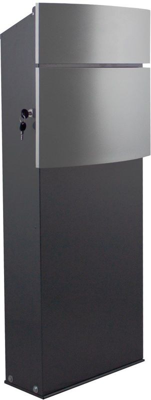 SafePost 129 vrijstaande brievenbus design staal - antraciet/zilvergrijs