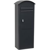 SafePost 70-5 combi vrijstaande brievenbus staal - antraciet