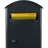 SafePost 70-5 combi vrijstaande brievenbus staal - antraciet