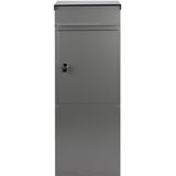 SafePost 855 vrijstaande brievenbus staal - zilvergrijs