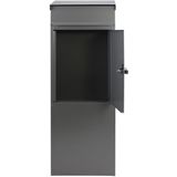SafePost 855 vrijstaande brievenbus staal - zilvergrijs