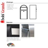 Brievenbus - Staal - Zwart - Met Sleutel