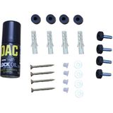 SafePost 45 wandrievenbus met pakketvak staal - zilvergrijs