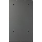 SafePost 45 wandrievenbus met pakketvak staal - zilvergrijs