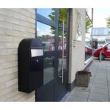 Brievenbus - Zwart - Staal