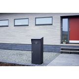 Allux - Pakketzuil - Zwart - Metaal - Met LED-Licht en Bewegingssensor