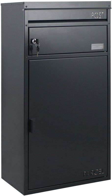 SafePost 65 brievenbus met pakketvak staal - antracietgrijs