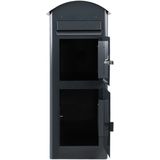 SafePost 80 brievenbus met pakketvak staal - antracietgrijs