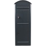 SafePost 80 brievenbus met pakketvak staal - antracietgrijs