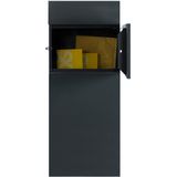 SafePost 229 brievenbus vrijstaand staal - antracietgrijs