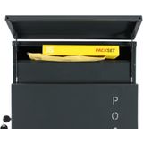 SafePost 229 brievenbus vrijstaand staal - antracietgrijs