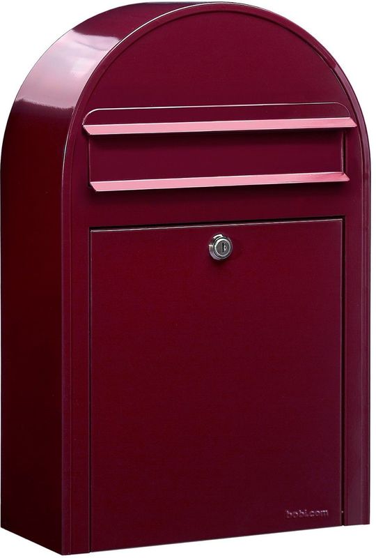 Bobi - Classic S - Wandbrievenbus - Bordeauxrood - Staal Gepoedercoat