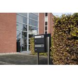 Stoer! Brickset 2-Hoog Met Dak - Antraciet - Modulair Brievenbussysteem