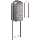 Bobi Trio wandbrievenbus - RVS