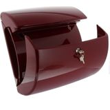 Burg-Wächter - PIANO 886 M - Brievenbus - Paars Rood - Kunststof, DIN C4, 2 Sleutels, Met Krantenvak