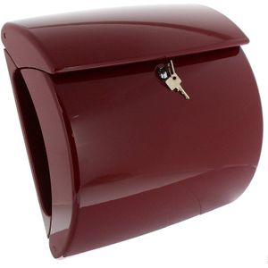 Burg-Wächter - PIANO 886 M - Brievenbus - Paars Rood - Kunststof, DIN C4, 2 Sleutels, Met Krantenvak