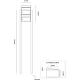 Stoer! - Brickset 2-Hoog Met Dak - Brievenbussysteem - Zwart - 40215070