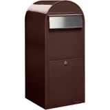 Bobi - Jumbo - Brievenbus - Bruin - RAL 8017 en RVS Klep