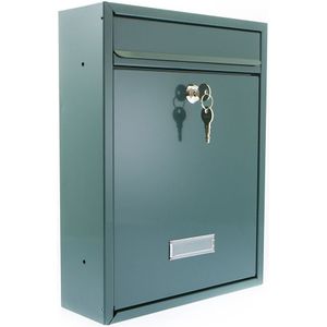 G2 Trent wandbrievenbus staal - groen