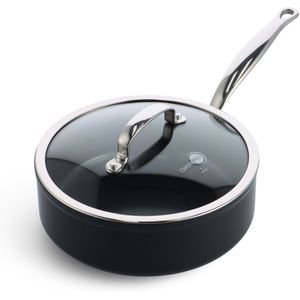 Greenpan Barcelona Hapjespan - Ø24cm - Met glazen deksel - Keramisch - PFAS vrij