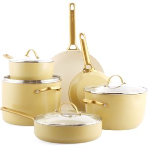 GreenPan Padova Reserve Sunshine Yellow Pannenset - 10-Delig
