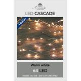 Lichtdraad cascade lichtsnoer met 8 lichtdraden van 50 cm - 64 warm witte LEDS - verlichting op batterijen