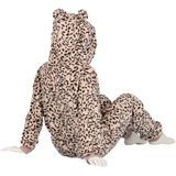 Zachte luipaard/cheetah print onesie voor kinderen roze maat 92/104 - Jumpsuit huispak met dierenprint