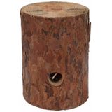 Zweedse boomstam houtblok fakkel voor binnen en buiten - 20 cm - Tuinfakkels