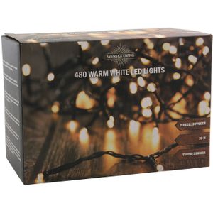 Svenska Living Kerstverlichting - transparant - 480 lampjes - warm wit - 3600 cm - timer-dimmer